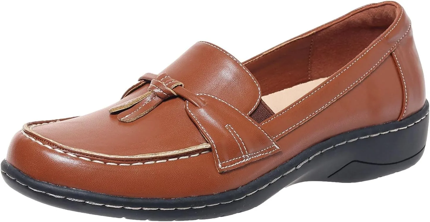 Womens Loafers Comfortable Penny Loafer Slip On Flats Business Casual Dress Shoes Round Toe Driving Moccasins, US Size 5-11
