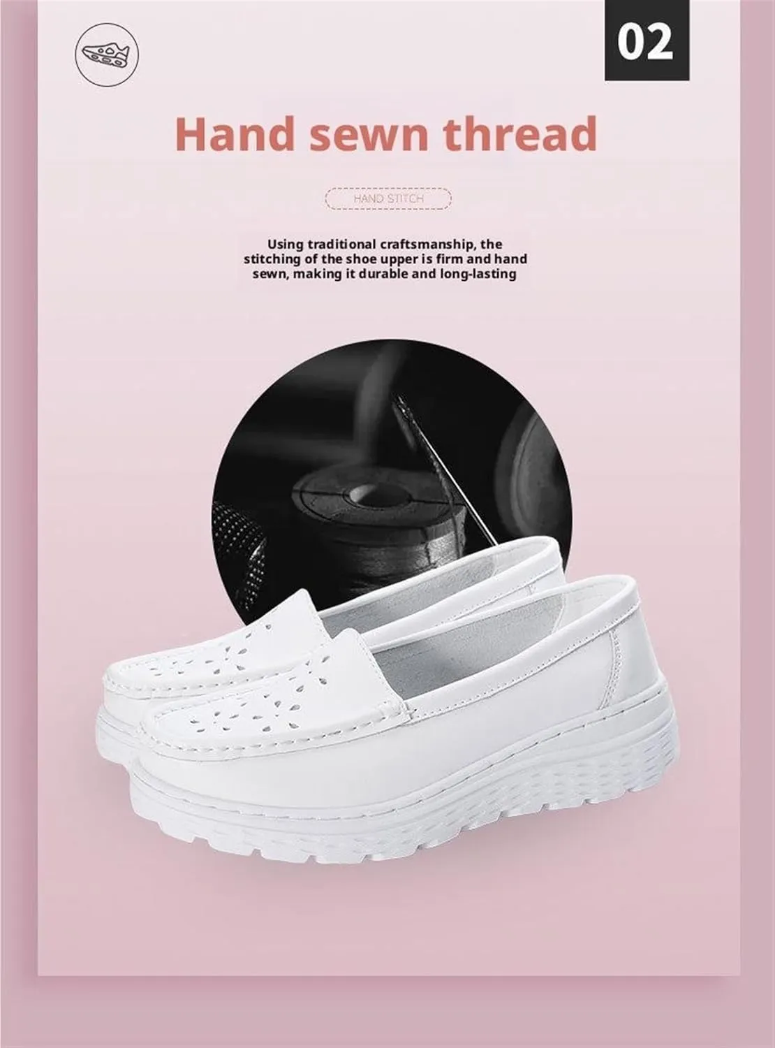 Womens Nurse Shoes On Lightweight White Slip Resistant High Arch Support Healthcare Work Shoes