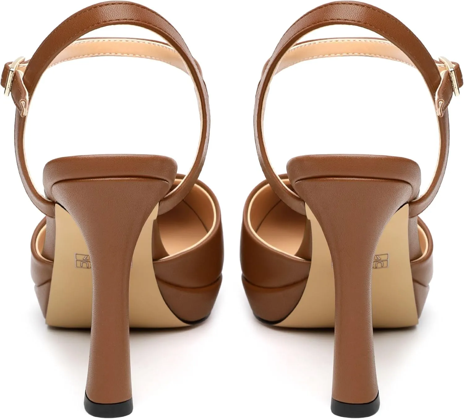 Womens Platform High Heels Pointed Toe Ankle Strap Buckle Stiletto High Heel Pumps Party Evening Dress Shoes 4 Inch