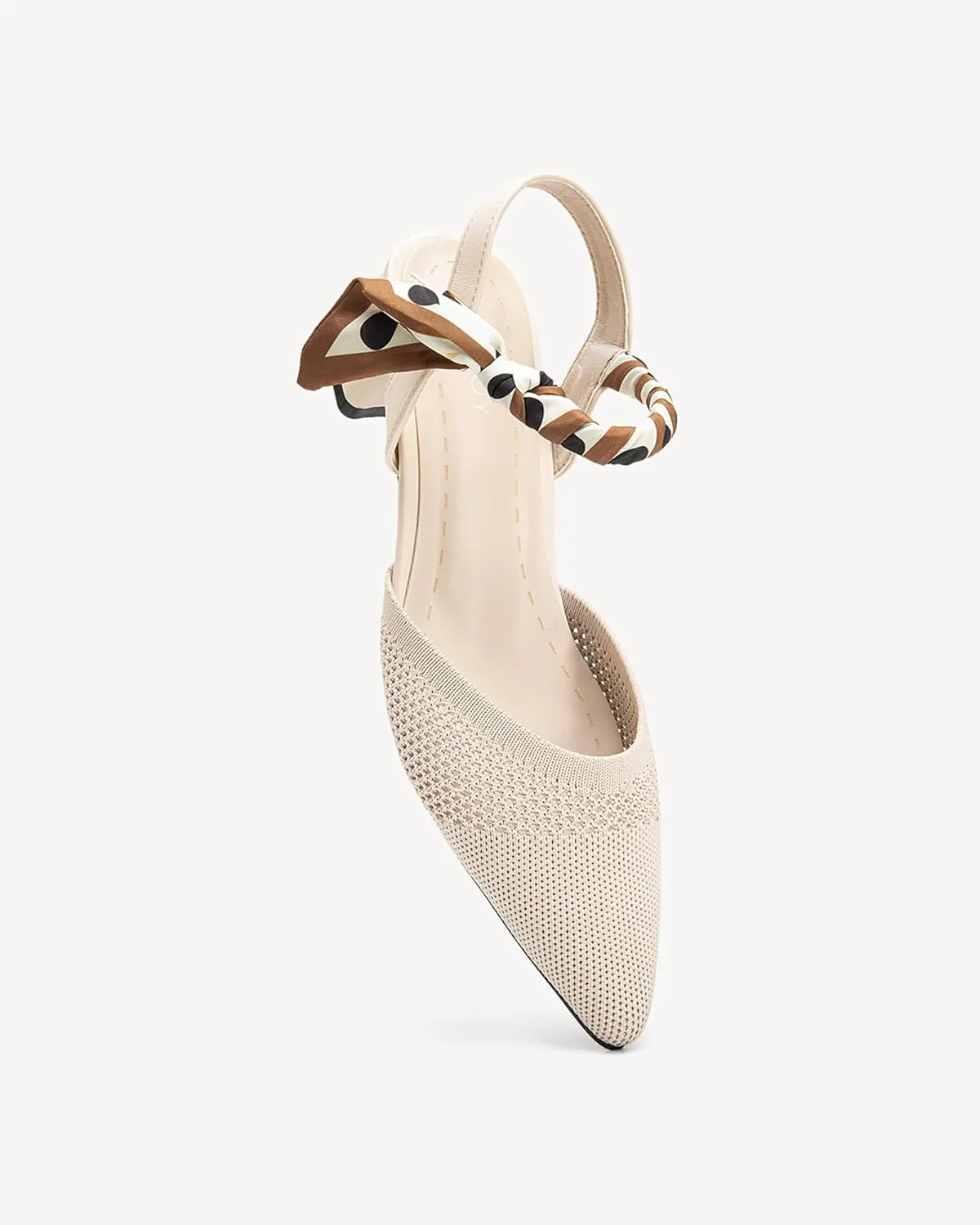 Women's Pointed Toe Chunky Block Heel Slingback Pumps