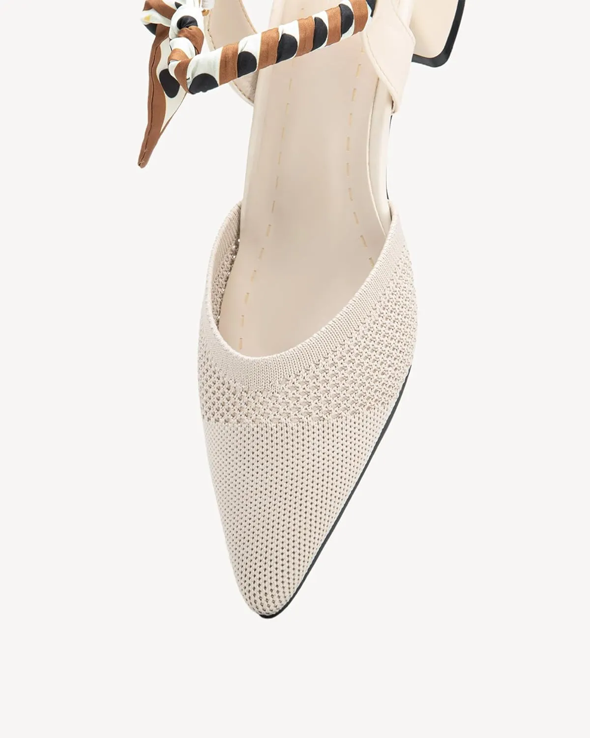 Women's Pointed Toe Chunky Block Heel Slingback Pumps