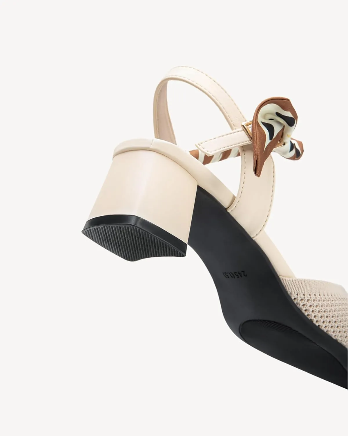 Women's Pointed Toe Chunky Block Heel Slingback Pumps