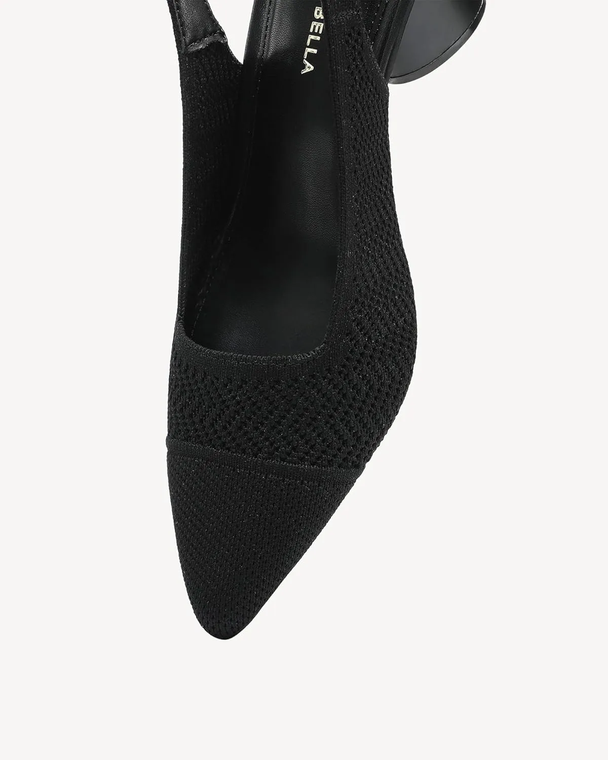 Women's Pointed Toe Chunky Block Heel Slingback Pumps
