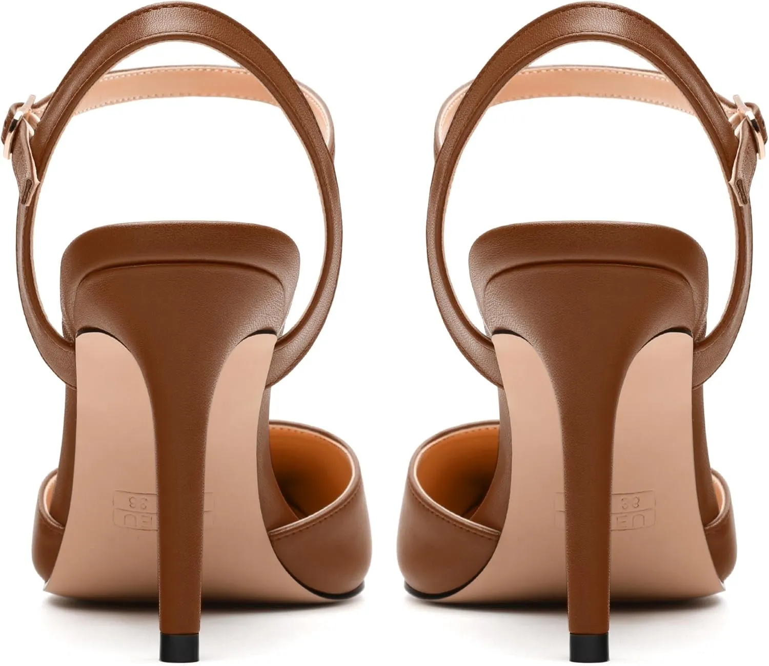 Women's Pumps, Buckle Adjustable Strap Pointed Toe Stiletto Heels, Fashion Matte High Heel Shoes for Women