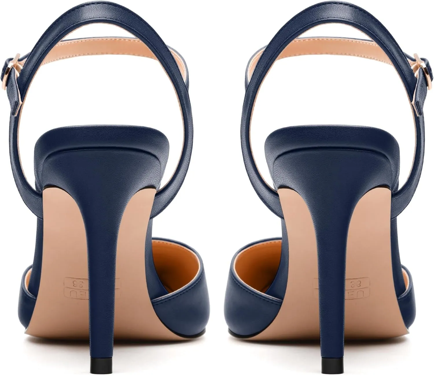 Women's Pumps, Buckle Adjustable Strap Pointed Toe Stiletto Heels, Fashion Matte High Heel Shoes for Women