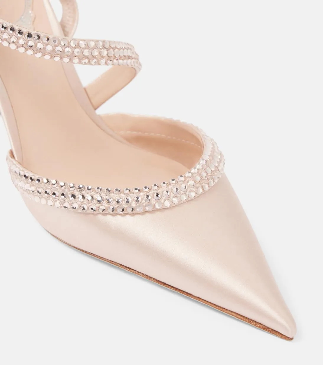 Women's Slingback High Heel Velvet Pumps Rhinestone Pointed Toe Strappy Sandals Kitten Heel Crystal Black Wedding Party Dress Shoes for Women