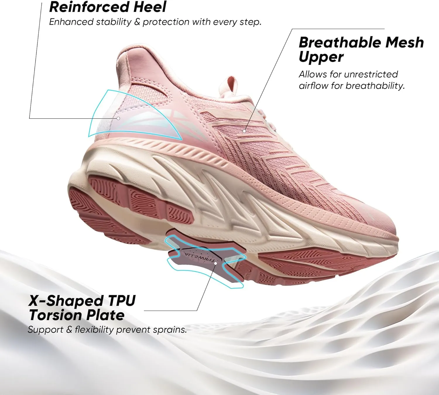 Women's Slip On Walking Shoes Running Comfortable Tennis Breathable Non Slip Athletic Gym Workout Cross Training Fashion Sneakers