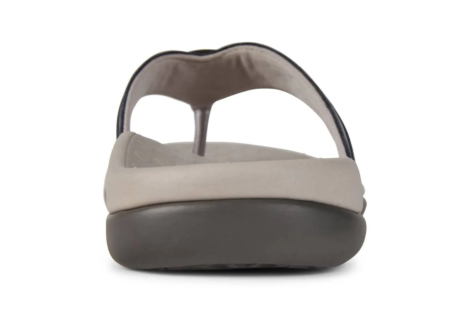 Women's Tide Aloe Leather Flip Flop Sandal In Pewter