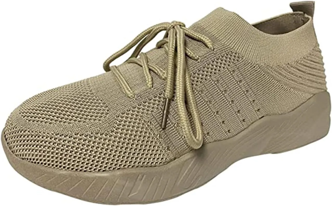 Womens Walking Shoes Tennis Running Shoes Work Gym Tennis Athletic Sports Breathable Lightweight Sneaker Comfort Mesh Soft Sole Non Slip Fashion Athletic Sneakers