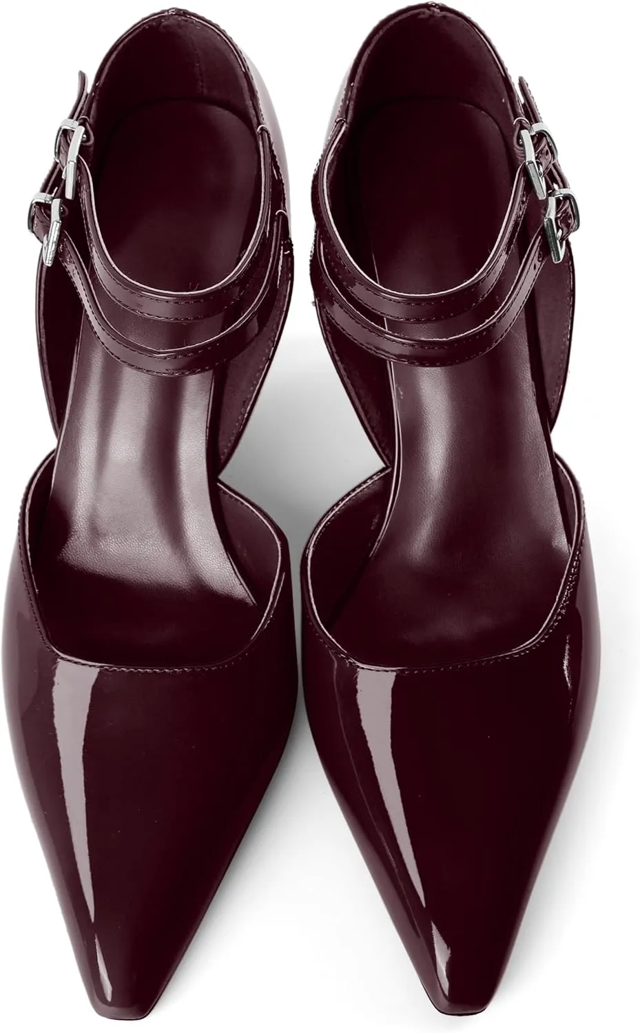 Women's Wedge Heel Pumps High Heel Pumps Stylish Pointed Toe Heels for Women Comfortable Wedge Heels Office Dressy 3.4 Inch Mary Jane Shoes
