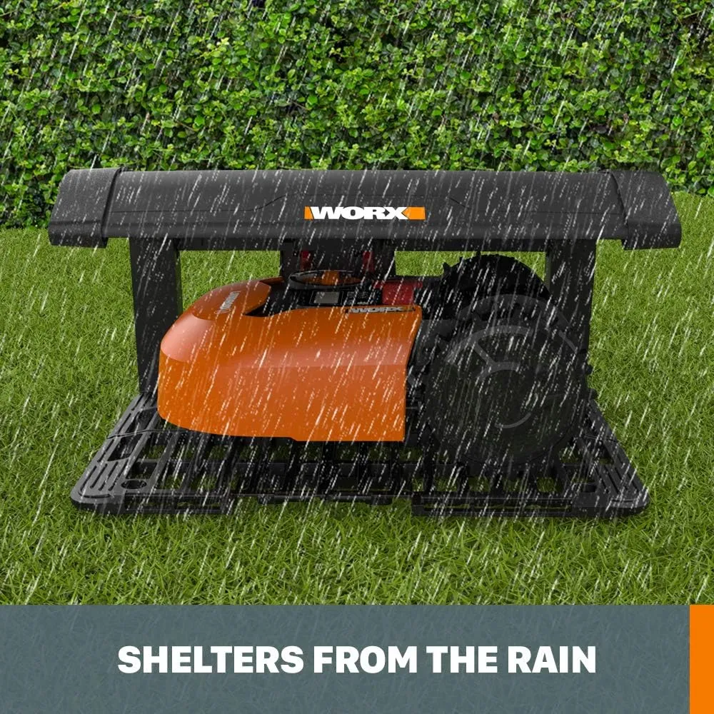 WORX WA0810 Landroid Garage with Flip up Cover, Gray