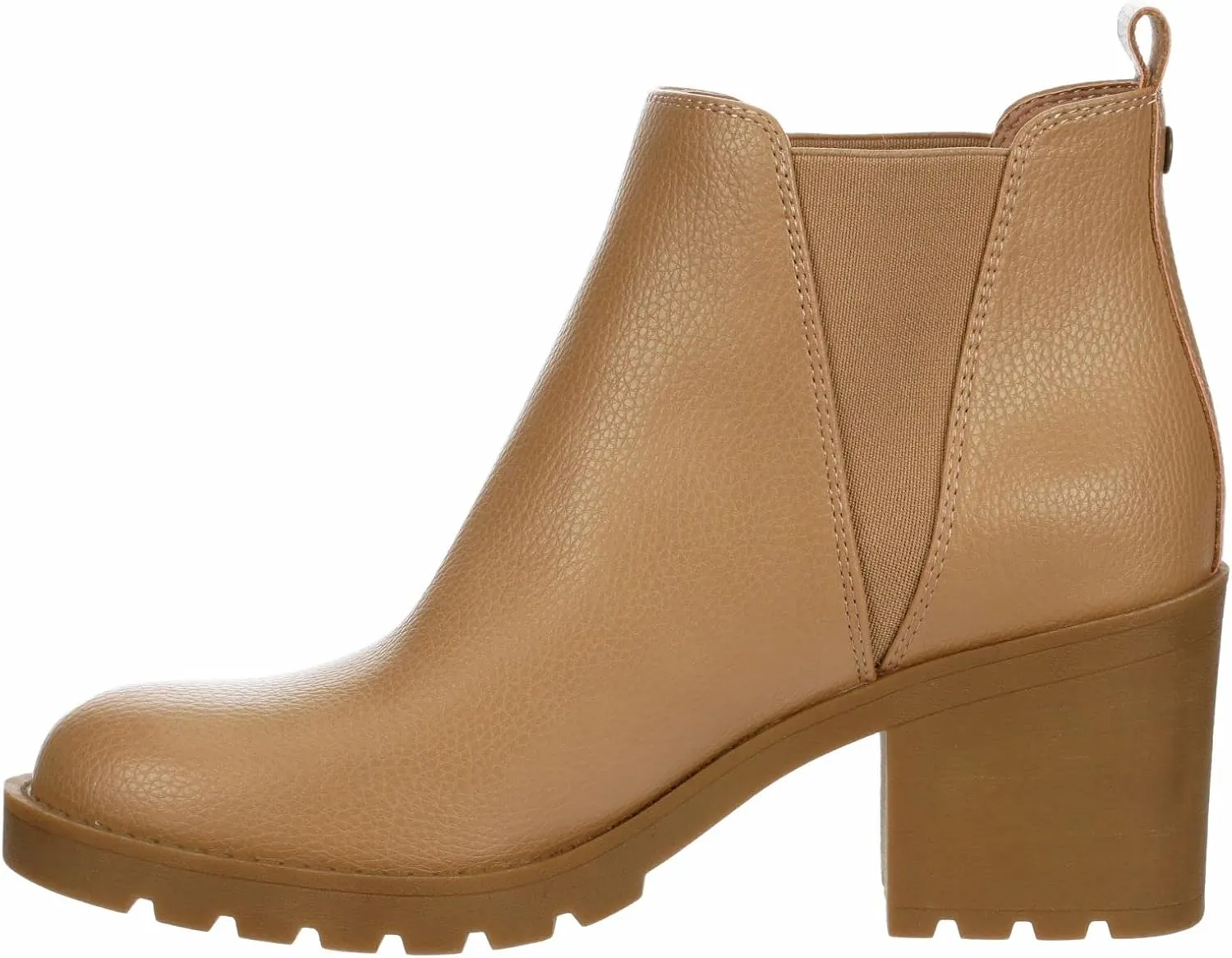 XAPPEAL Laura - Women's Block Heel Slip-On Chelsea Boot with Lug Sole