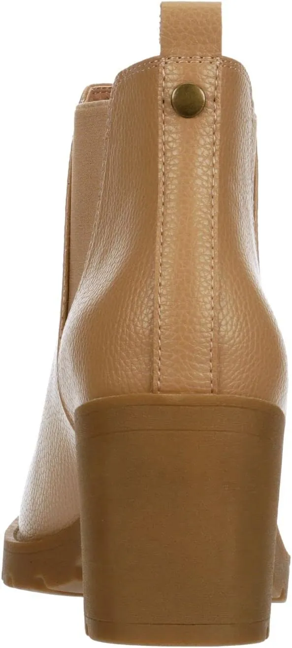 XAPPEAL Laura - Women's Block Heel Slip-On Chelsea Boot with Lug Sole