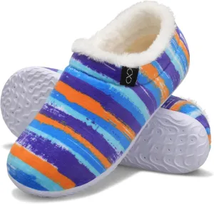 XIHALOOK Womens Mens Fuzzy Slippers Lightweight Closed Back House Shoes Slip on for Indoor Outdoor