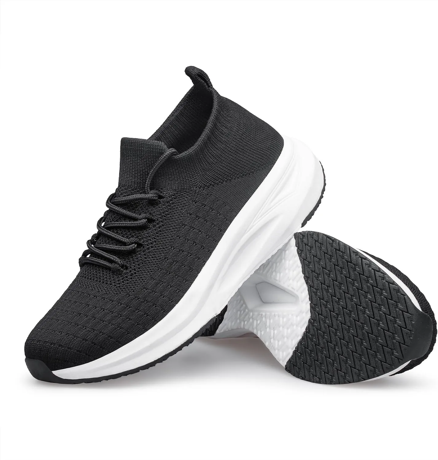 YHOON Womens Slip on Walking Shoes Comfort Sock Shoes Non Slip Mesh Casual Running Sneakers