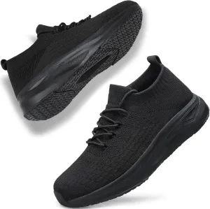 YHOON Womens Slip on Walking Shoes Comfort Sock Shoes Non Slip Mesh Casual Running Sneakers