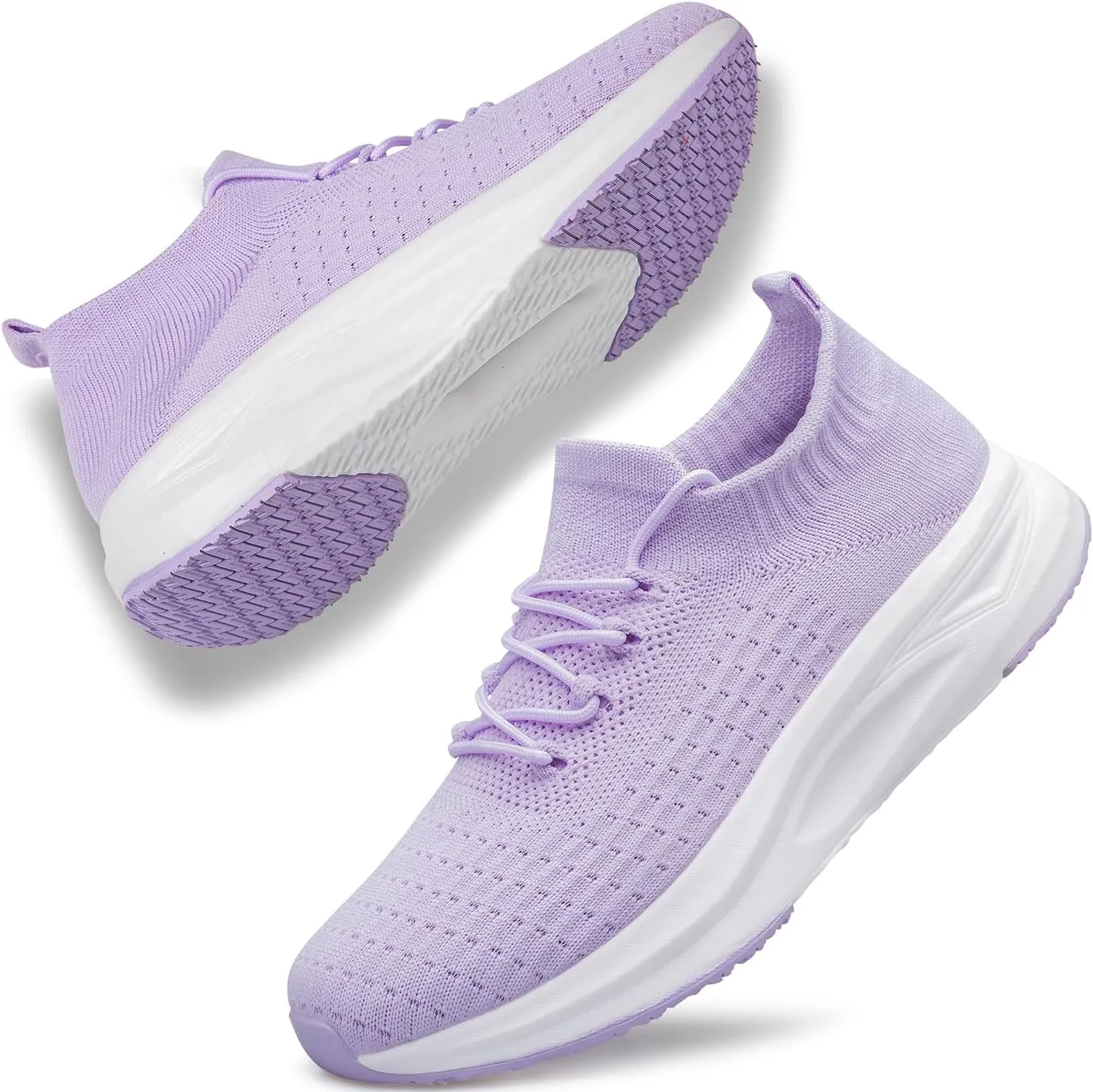 YHOON Womens Slip on Walking Shoes Comfort Sock Shoes Non Slip Mesh Casual Running Sneakers