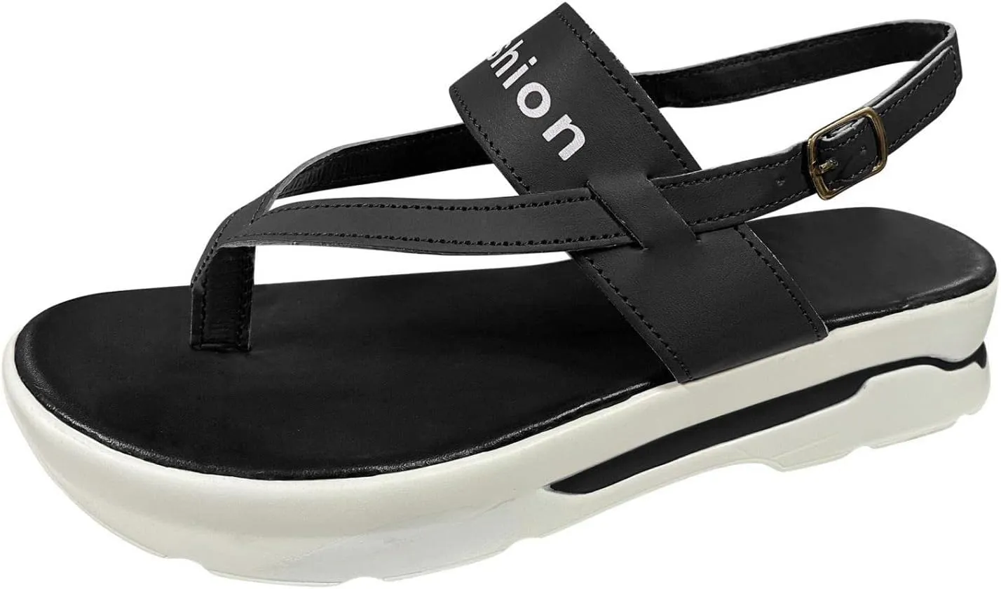 ZBYY Gladiator Sandals for Women Summer Flip Flop Comfort Wedge Sandals Casual Beach Slip On Outdoor Sandal Shoes