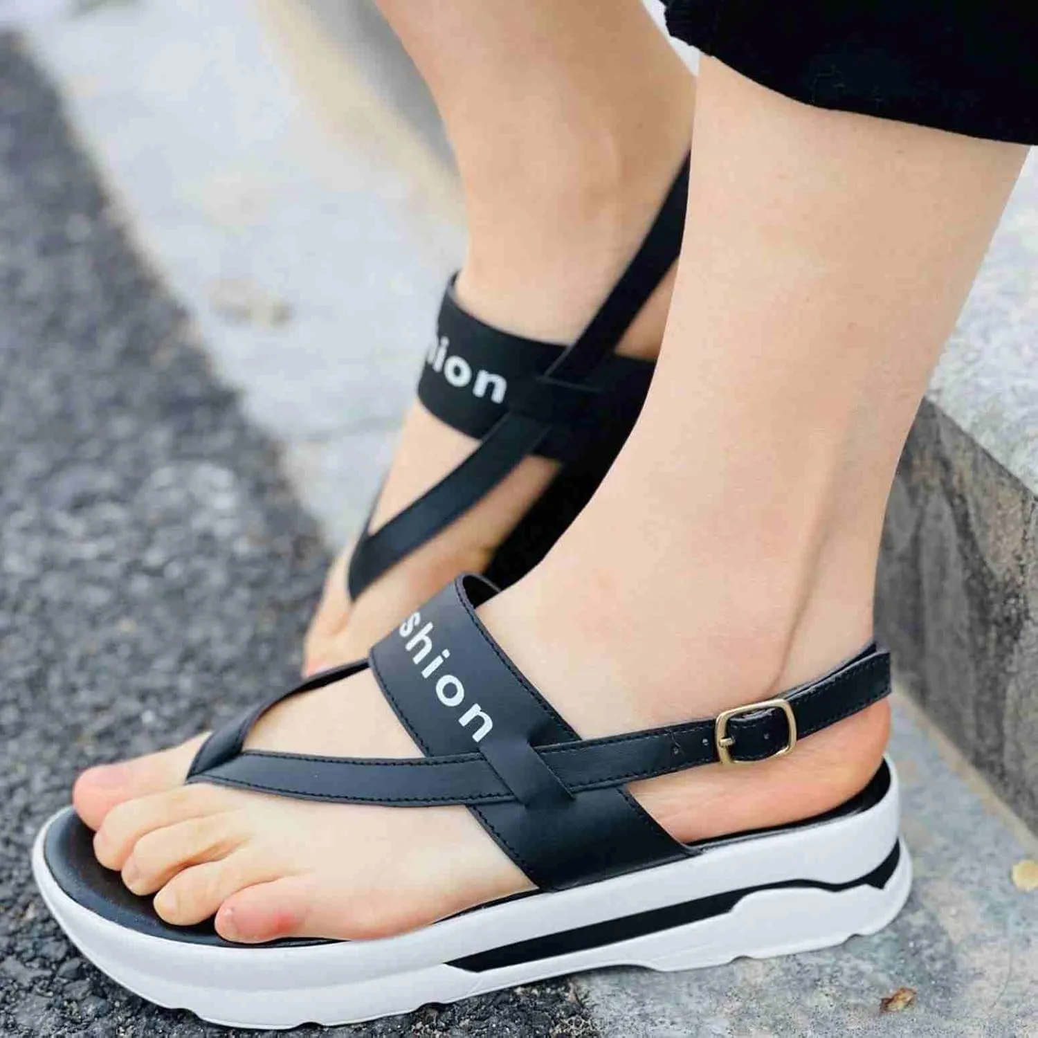 ZBYY Gladiator Sandals for Women Summer Flip Flop Comfort Wedge Sandals Casual Beach Slip On Outdoor Sandal Shoes