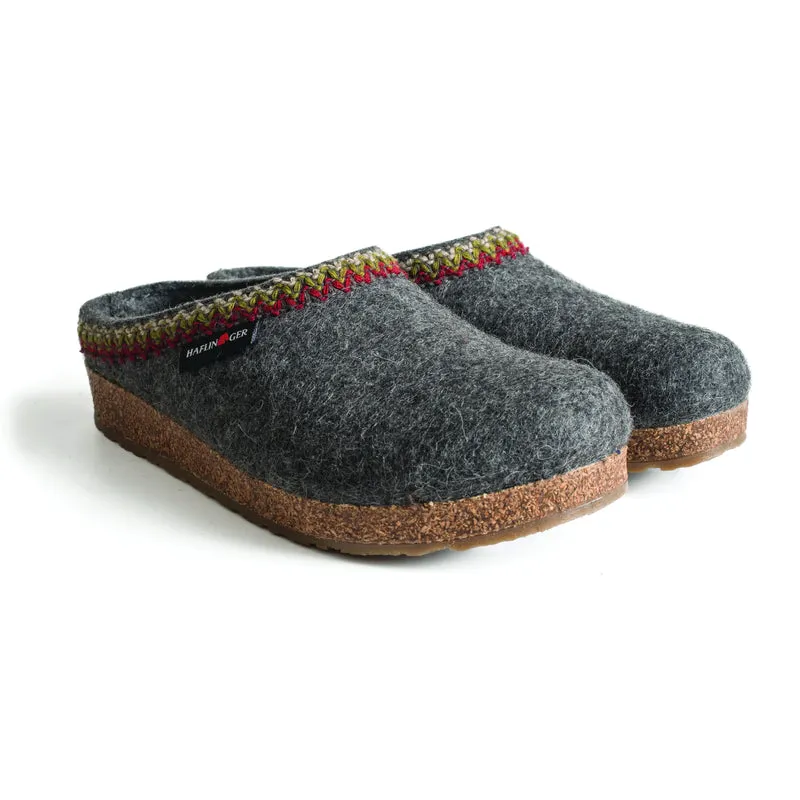 Zigzag Classic Clog Slipper - Grey