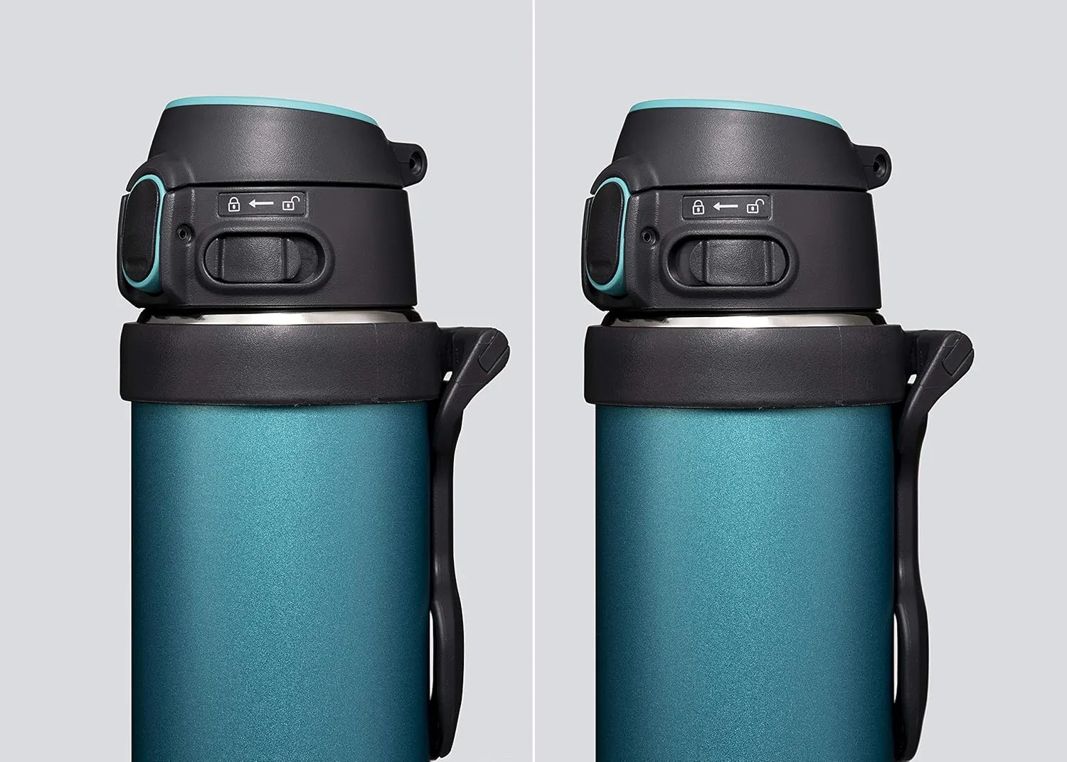 Zojirushi SM-QHE60GK, Flip-and-Go Stainless Mug, 20-Ounce, Teal